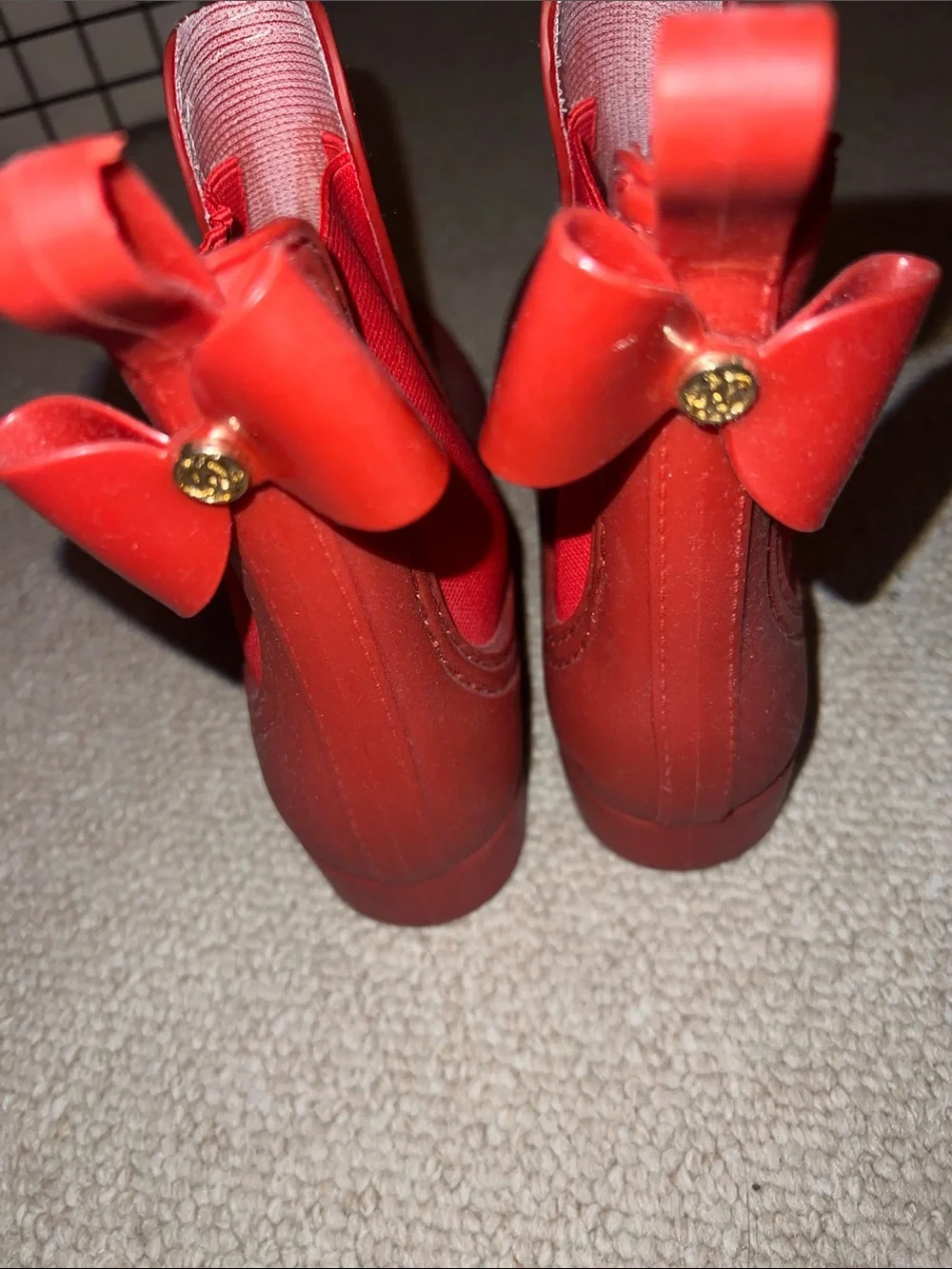 Red Chelsea Rain Boots